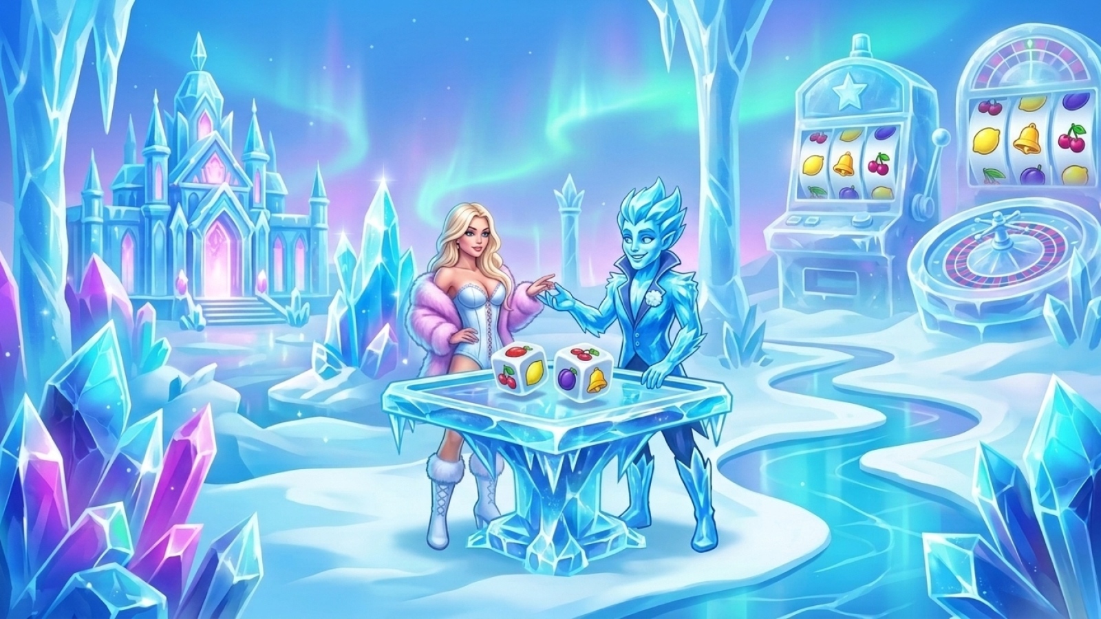 IceCasino: Illustrativ scen; Betyg: 9.8/10; Licens: Curaçao Gaming Authority (Curaçao)